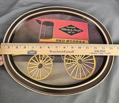 Vintage A & P Grocery Store Metal Sign The Great Atlantic & Pacific Tea Co. - Thumbnail 2