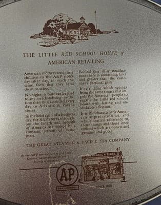 Vintage A & P Grocery Store Metal Sign The Great Atlantic & Pacific Tea Co. - Thumbnail 6