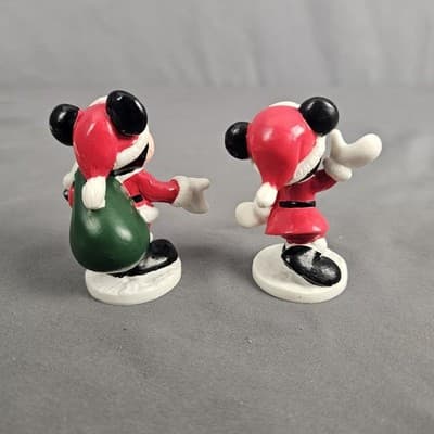 Applause Disney Mickey And Minnie Mouse Christmas PVC Figures or Cake Toppers - Thumbnail 4