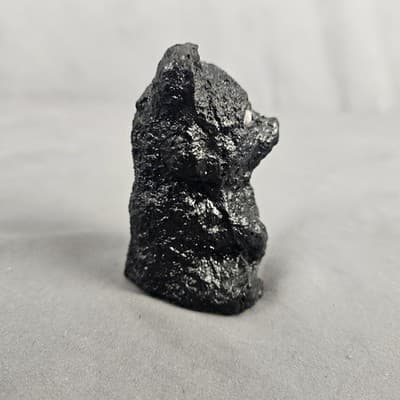VTG Handcrafted Made From Coal Hand Carved Black Bear 3“ X 2” - Thumbnail 4