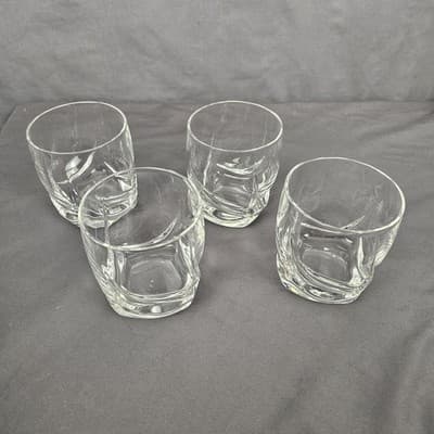 Ravel by Luigi Bormioli Set Of 4 Double Old Fashioned Clear Glasses On The Rocks - Thumbnail 2