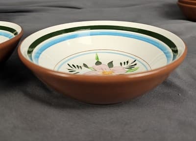 Vintage STANGL Pottery Country Garden 5 5/8” Soup Cereal Coupe BOWLS SET OF 2 - Thumbnail 3