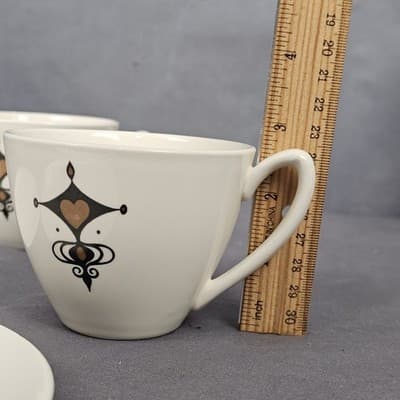 Weather Vane Edwin Knowles Rooster Tea Cup w Saucer Set of 2 MCM - Thumbnail 9