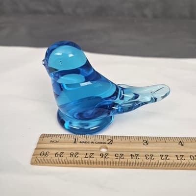 Bluebird Of Happiness Figurine Signed And Dated W Leonard 1984 - Thumbnail 5
