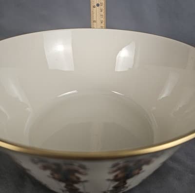 VTG LENOX China LIDO Large Bowl | 24K Gold Trim | Made In USA | Decorative 1970s - Thumbnail 3