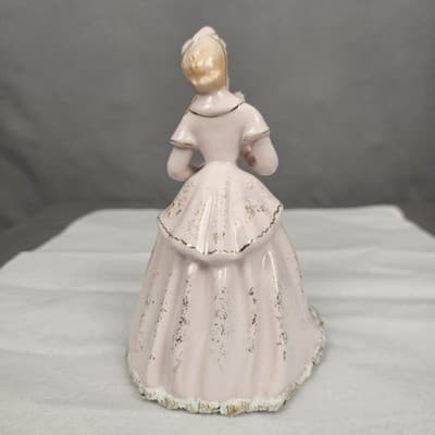 Lefton China, Doll hand painted woman figurine K B569-P 6" Tall - Thumbnail 5