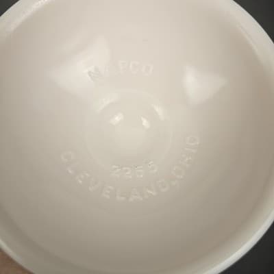Vintage NAPCO Pale Pink Milk Glass Vase 6” Tall #2255 Cleveland Ohio Bowl MCM - Thumbnail 7