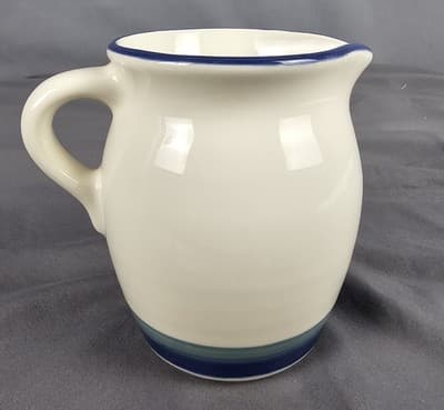 Pfaltzgraff Cream or Milk Pitcher~ Ocean Breeze ~ 5" Diam x 4.25" H - Thumbnail 4