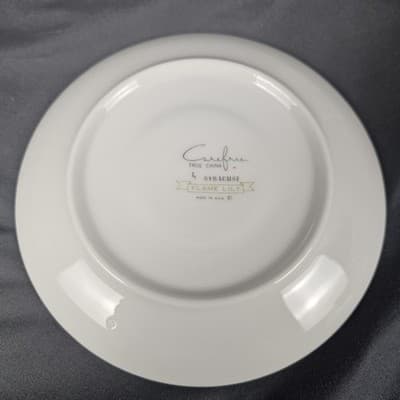 Carefree True China Cup & Saucer Flame Lily Syracuse Set of 2 USA - Thumbnail 5
