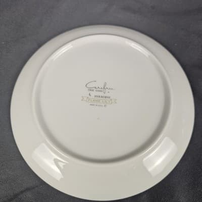 Carefree True China 6.25" Plates Flame Lily Syracuse Set of 4 USA Desert Bread - Thumbnail 4