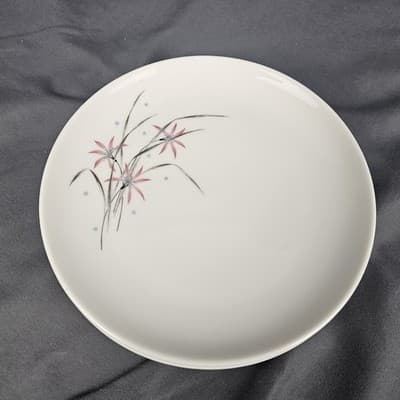 Carefree True China 6.25" Plates Flame Lily Syracuse Set of 4 USA Desert Bread - Thumbnail 2