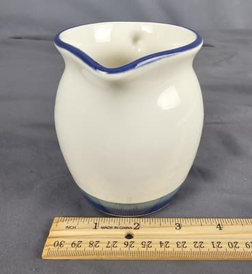 Pfaltzgraff Cream or Milk Pitcher~ Ocean Breeze ~ 5" Diam x 4.25" H - Thumbnail 10