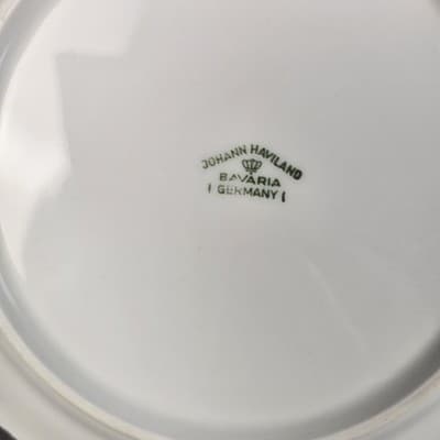 Johann Haviland Bavaria Sepia Rose 6” Bread Dessert Plate Set of 4 Germany - Thumbnail 4