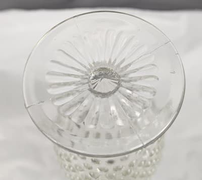Vintage Anchor Hocking Moonstone Clear Opalescent 5.5" Water Goblet, 1942-1946 - Thumbnail 8