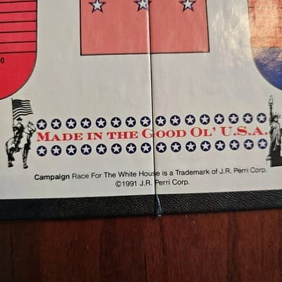 CAMPAIGN RACE FOR THE WHITE HOUSE Game America's Board Game 1991 J.R. Perri Corp - Thumbnail 16