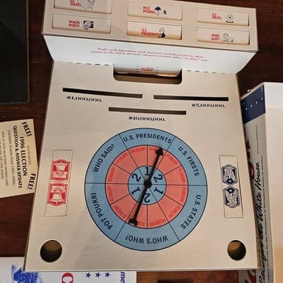 CAMPAIGN RACE FOR THE WHITE HOUSE Game America's Board Game 1991 J.R. Perri Corp - Thumbnail 8
