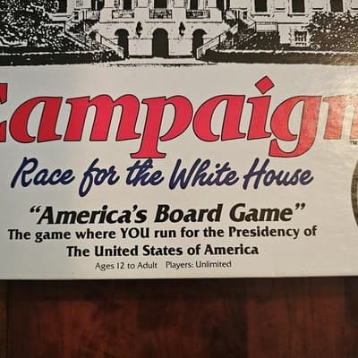 CAMPAIGN RACE FOR THE WHITE HOUSE Game America's Board Game 1991 J.R. Perri Corp - Thumbnail 2