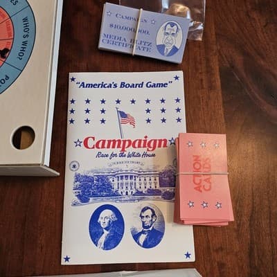 CAMPAIGN RACE FOR THE WHITE HOUSE Game America's Board Game 1991 J.R. Perri Corp - Thumbnail 9