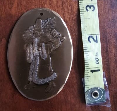Wendell August Forge Ornament 1995 Nicholas Solid Bronze 3rd Edition w box - Thumbnail 4