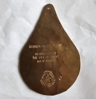 Wendell August Forge Ornament 2000 Sermon on The Mount Solid Bronze 2nd Ed - Thumbnail 2