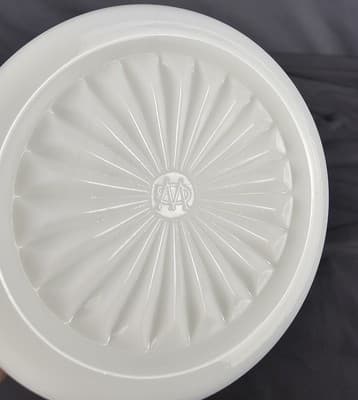 Westmoreland Milk Glass English Hobnail Basket 8 3/4" Tall - Thumbnail 8