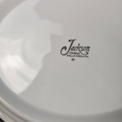 Jackson China - Brown Yellow Swirl - 10" Oval Serving Bowl USA Restaurant Ware - Thumbnail 5