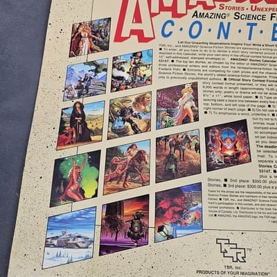 1986 Amazing Stories Unexpected Encounters Calendar Tales Bizarre and Fantastic - Thumbnail 9