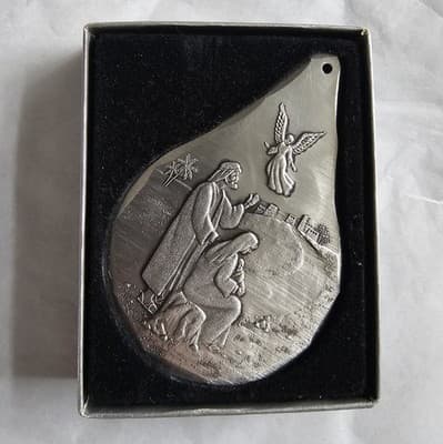 Wendell August Forge Ornament 1999 Joseph's Dream 5th Ed w box - Thumbnail 4