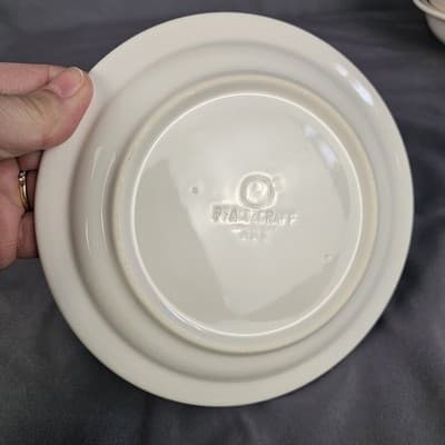 Pfaltzgraff Village Stoneware Salad Plates Blue Floral 6.75" Round Set of 4 - Thumbnail 6