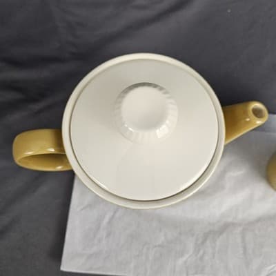 Vintage Homer Laughlin Sheffield Serenade Teapot & Teacup Excellent condition - Thumbnail 4