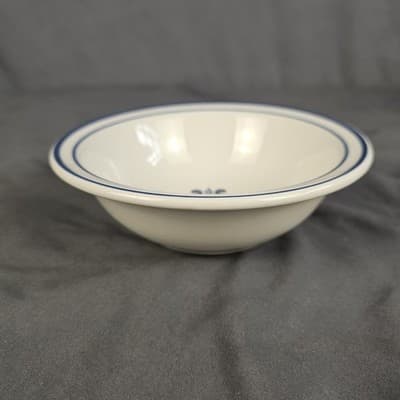 Pfaltzgraff Village Stoneware Bowl Soup Salad Blue Floral 6" Round Set of 4 - Thumbnail 3
