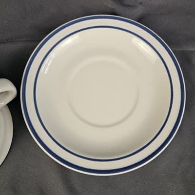Pfaltzgraff Village Stoneware Cup & Saucer Blue Floral Set of 4 Coffee Tea Set-2 - Thumbnail 8