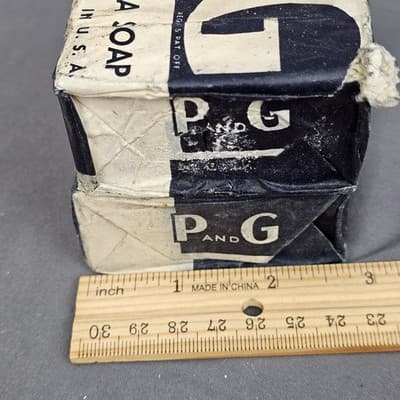 Vtg P and G The White Naphtha Laundry Bar Soap for Dishes Cleaning Made in USA - Thumbnail 10