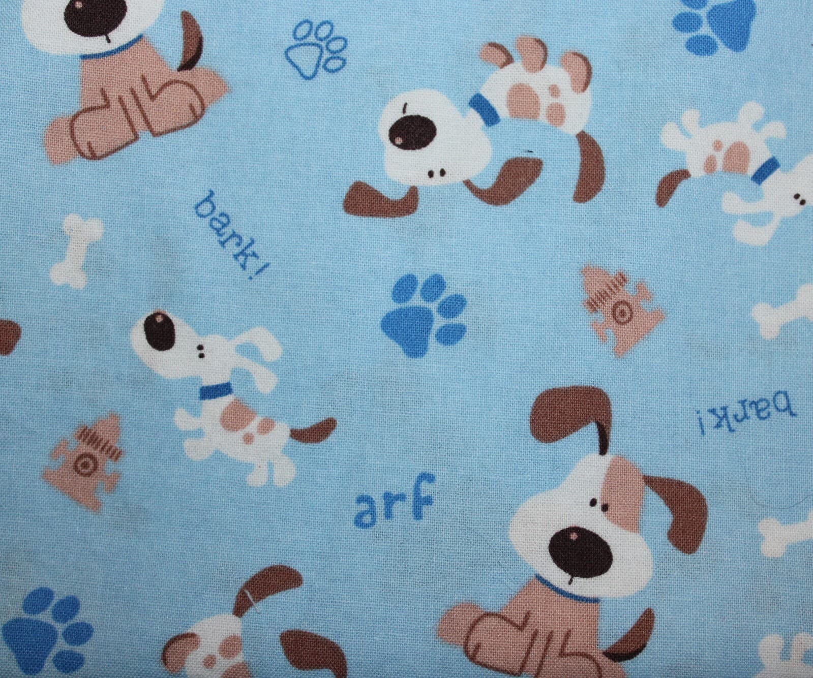 Fabric Frogs Turtles ABC Critters Puppies 6 remnants Fun Kids - Thumbnail 3