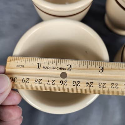 Sterling China Desert Tan Custard Sherbert Cups Restaurant Ware Set of 4 USA - Thumbnail 5