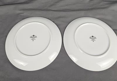 Vintage Royal Court Carnation Fine China JAPAN Set of 2 Salad Plates 7.5" - Thumbnail 2
