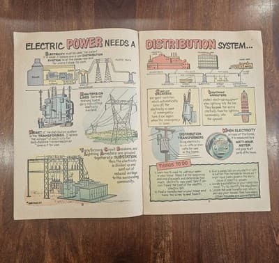 Electric Power 1952 Westinghouse 24p School or Public Educational Comic Book - Thumbnail 7