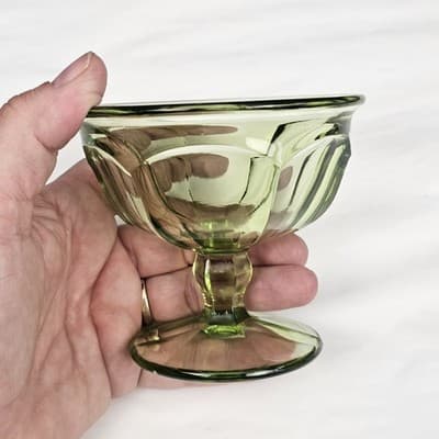 Indiana Glass Co Kings Crown Thumbprint Dessert/ice Cream Glasses Set Of 6 - Thumbnail 8