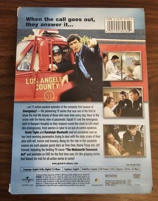 Emergency!: Season One (DVD, Full Frame) USA Region 1 Excellent Condtion - Thumbnail 2
