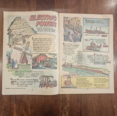Electric Power 1952 Westinghouse 24p School or Public Educational Comic Book - Thumbnail 6