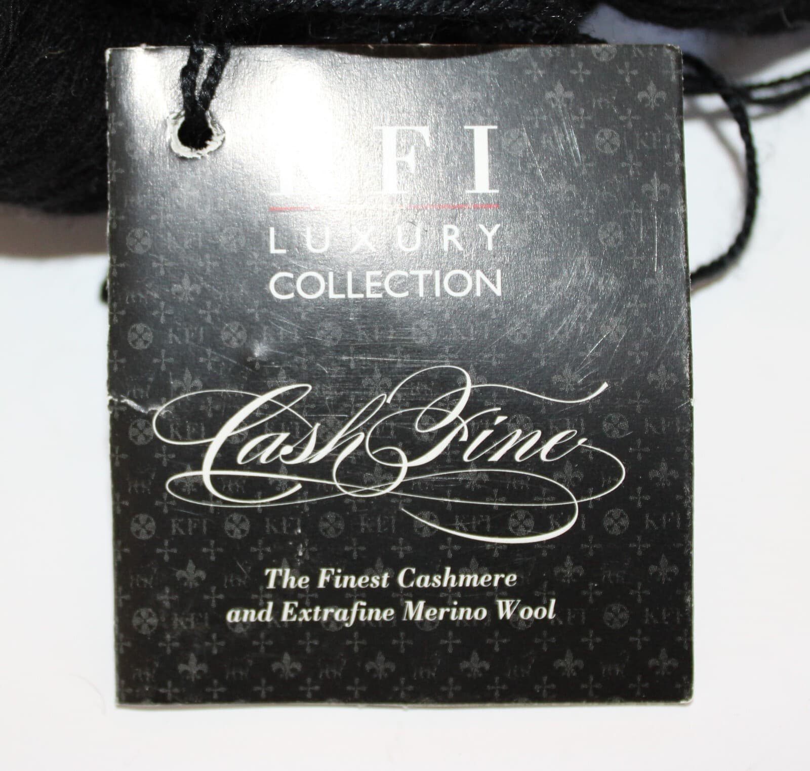 SALE KFI Luxury Collection 70% Extrafine Merino Wool 30% Cashmere Blk 1.76oz 355 - Thumbnail 2