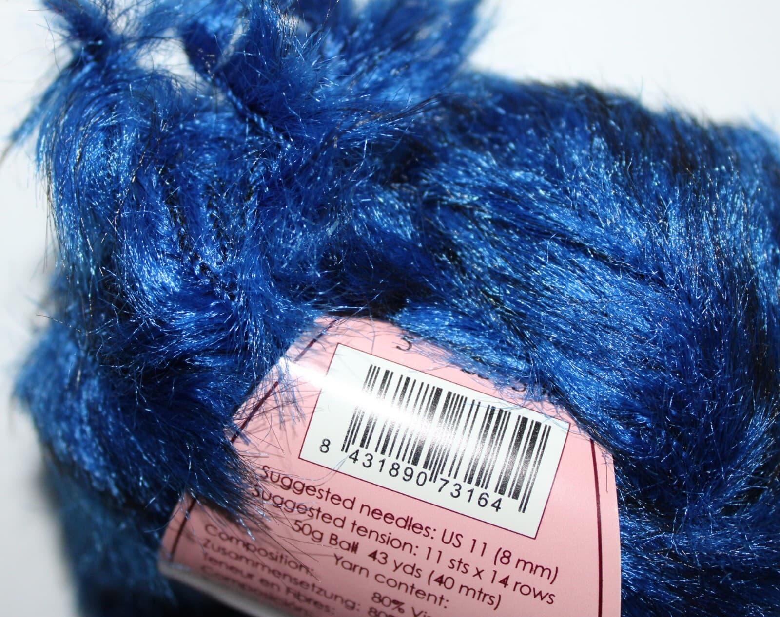 Louisa Harding Luzia Yarn Col 5 Blue Rayon Nylon 50gr 43yd - Thumbnail 2