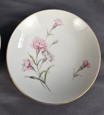Royal Court CARNATION 5.5" Fruit Dessert Bowls Vintage Set of 2 MCM - Thumbnail 2
