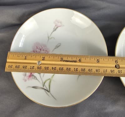 Royal Court CARNATION 5.5" Fruit Dessert Bowls Vintage Set of 2 MCM - Thumbnail 4