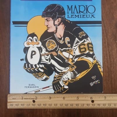 Mario Lemieux, Pittsburgh Penguins, Sports Superstars Comic, Issue #11, Clean - Thumbnail 4
