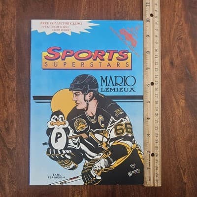 Mario Lemieux, Pittsburgh Penguins, Sports Superstars Comic, Issue #11, Clean - Thumbnail 3