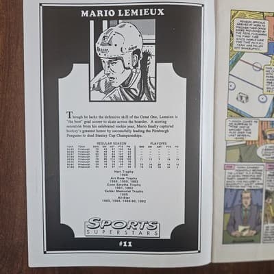 Mario Lemieux, Pittsburgh Penguins, Sports Superstars Comic, Issue #11, Clean - Thumbnail 7