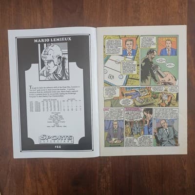 Mario Lemieux, Pittsburgh Penguins, Sports Superstars Comic, Issue #11, Clean - Thumbnail 8