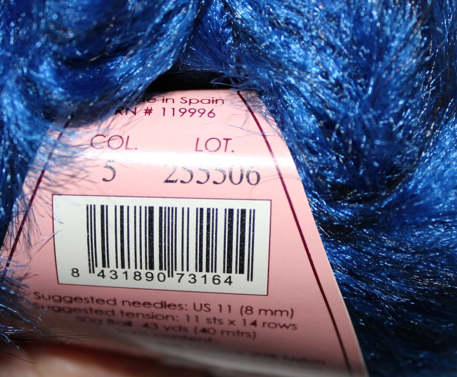 Louisa Harding Luzia Yarn Col 5 Blue Rayon Nylon 50gr 43yd - Thumbnail 3