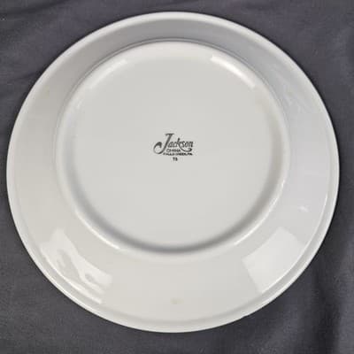 Vintage COOK’s Restaurant Supply Plate Jackson China Red Willow 9" - Thumbnail 2